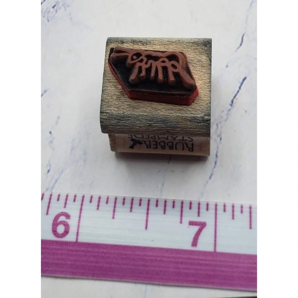 Butterflies and Nature Lot of 14 Small Wood Mounted Rubber Stamps